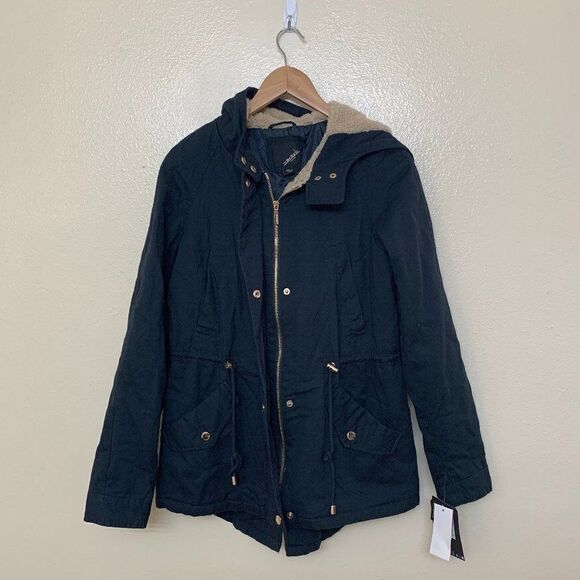 Anorak Utility Hooded Jacket Graphite Sherpa - Picture 2 of 12